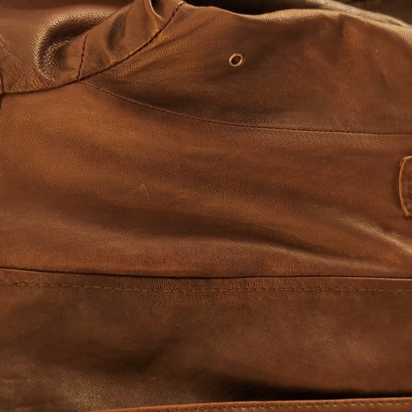 Eddie Bauer leather bomber jacket - Picture 12 of 14